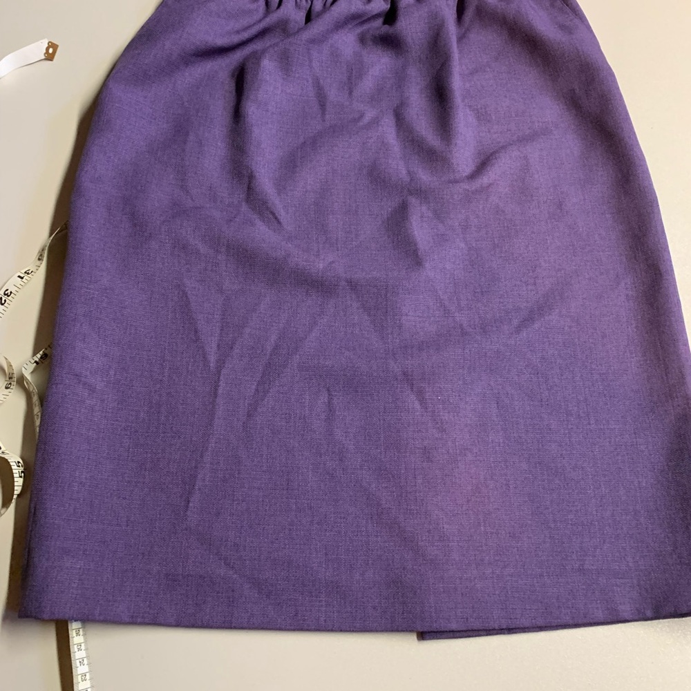 Alfred Dunner Purple Pencil Skirt Knee-Length Work
